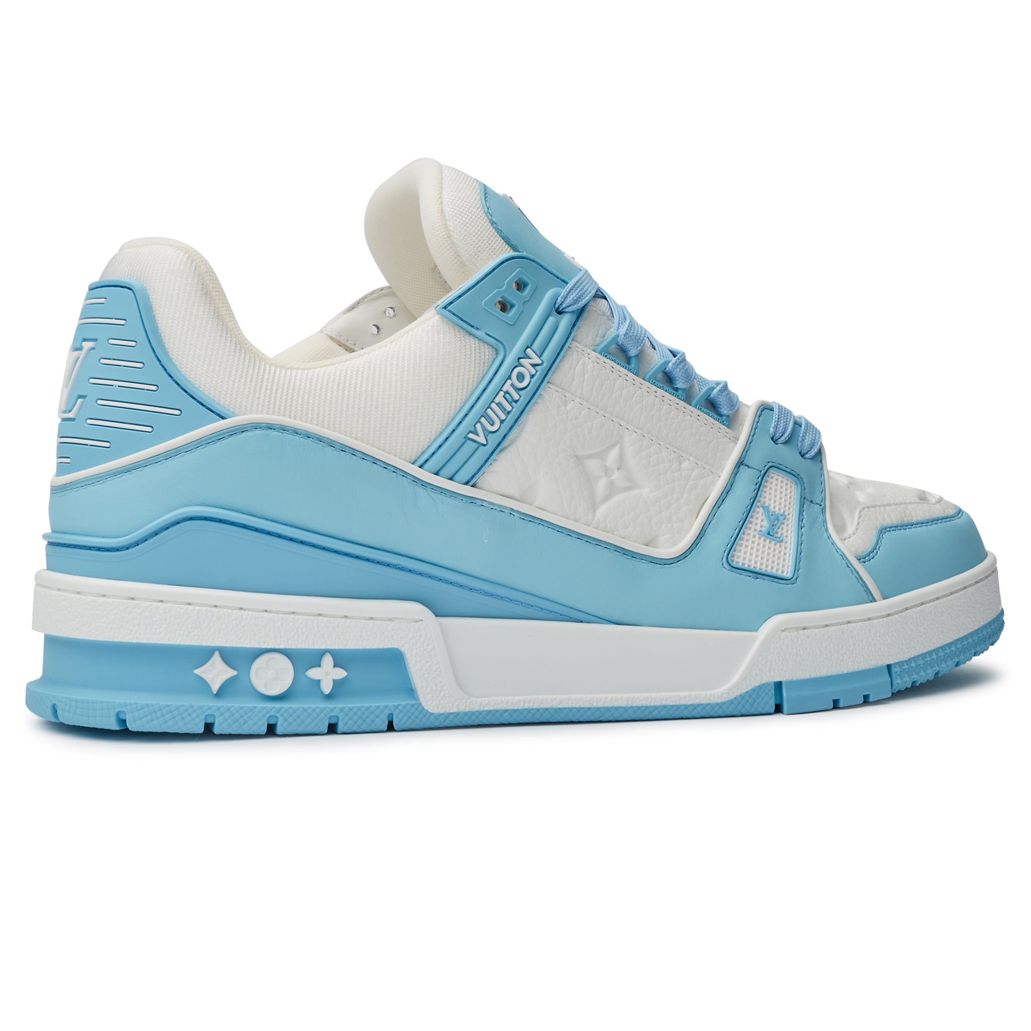 Image of Louis Vuitton LV Monogram White Sky Blue Sneaker